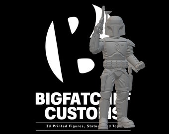Star Wars Legion 3d Custom Miniature #1 Bounty Hunter Jango Fett Pose 2 - March Patreon exclusive by Hokusa 3D Designs