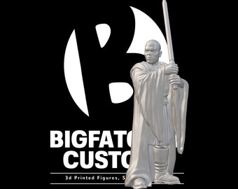 Star Wars Legion 3d Custom Miniature Jedi Master Bad Ass Force User Pose 4 Robed March Patreon exclusive by Hokusa 3D Designs