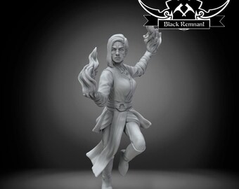 Star Wars Legion 3d Custom Miniatures Jedi - The Fallen Order - Nightsister Merrin Dathomir Witch by Black Remnant