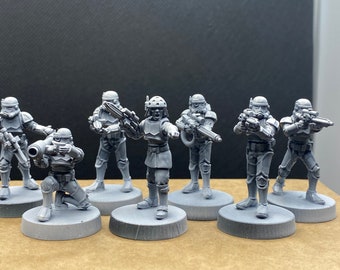 Star Wars Legion 3d Custom Miniature Imperial Enforcers Empire StormTroopers & Navy Commander by Madox 3D Design