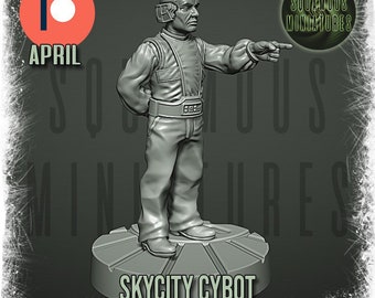 Star Wars Legion 3d Custom Miniature  - Scum & Villainy Sky City Cybot - City Administrator by Squamous Miniatures