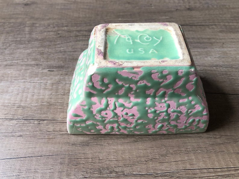 Mccoy Vintage Green Speckled Glazed Planter. - Etsy