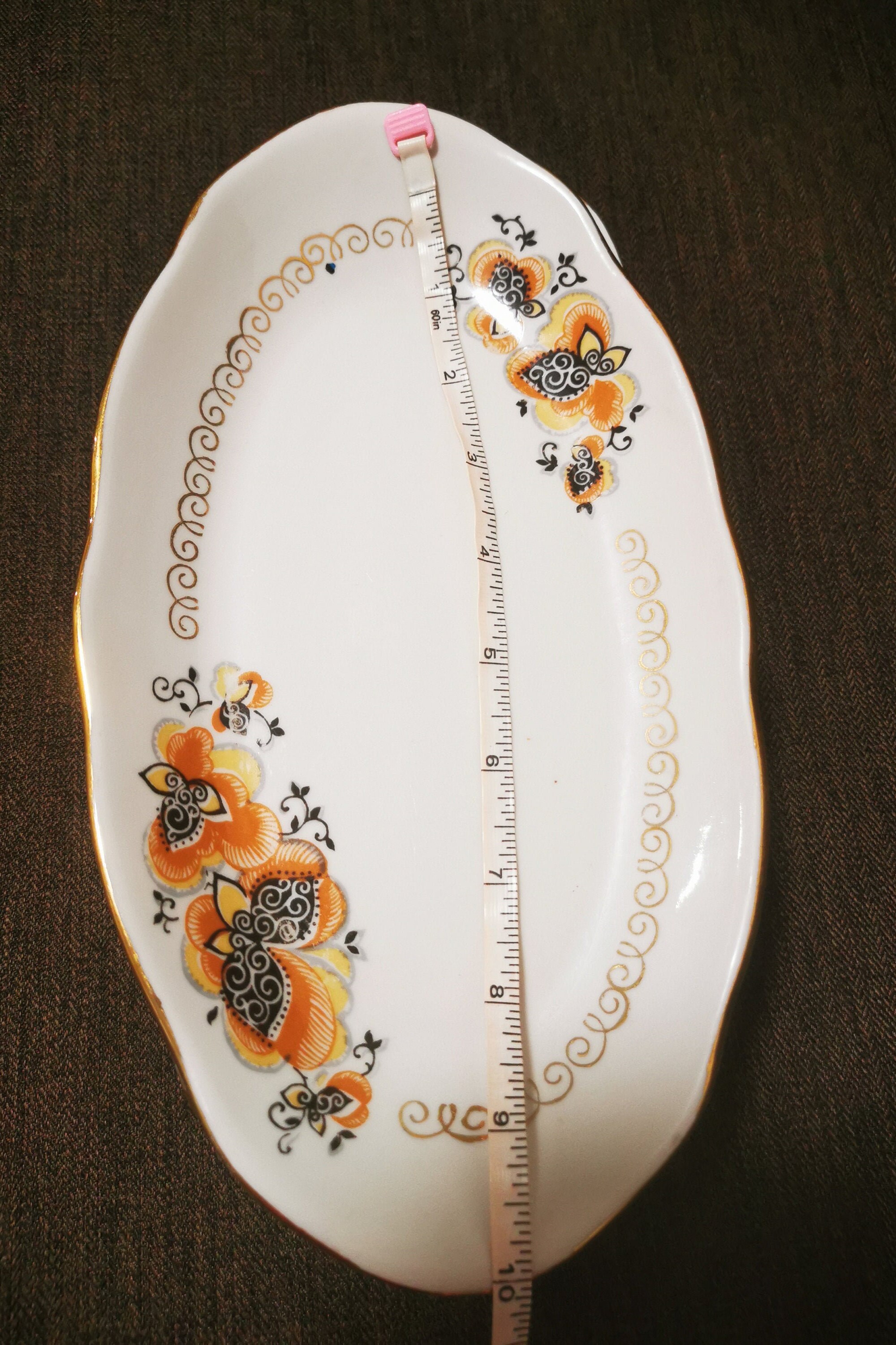 Oval Plates Herring Plate Riga Porcelain Retro Plates Etsy