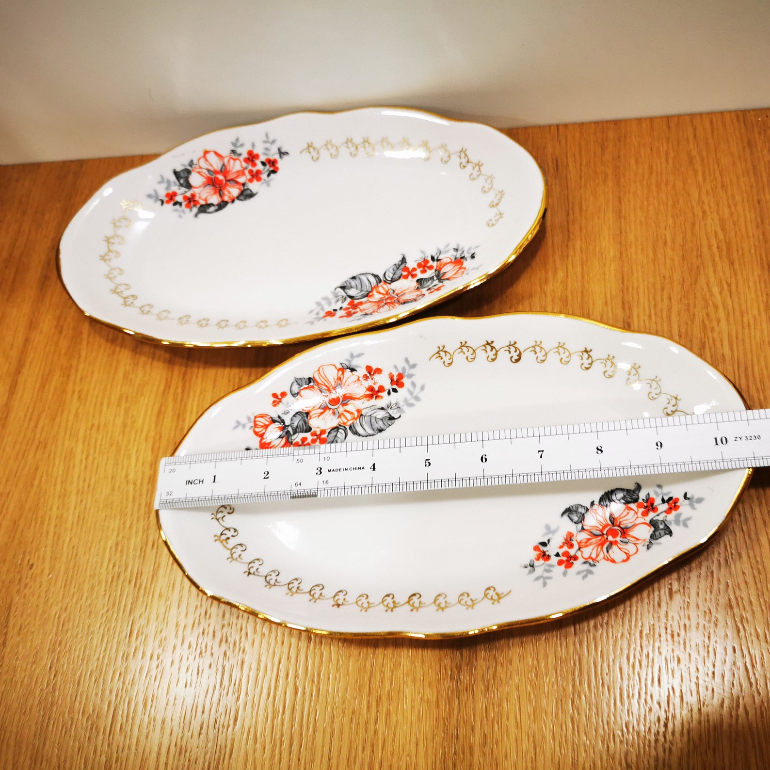 RPR Oval Plates Herring Plate Riga Porcelain Factory Retro Etsy