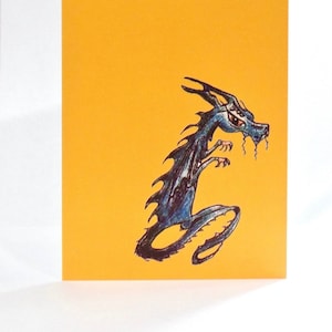 Dragon card ,  dragon art, Cute Dragon , fantasy dragon,  magical ,  fantasy, ideal for dragons lovers and suitable for all occassion.