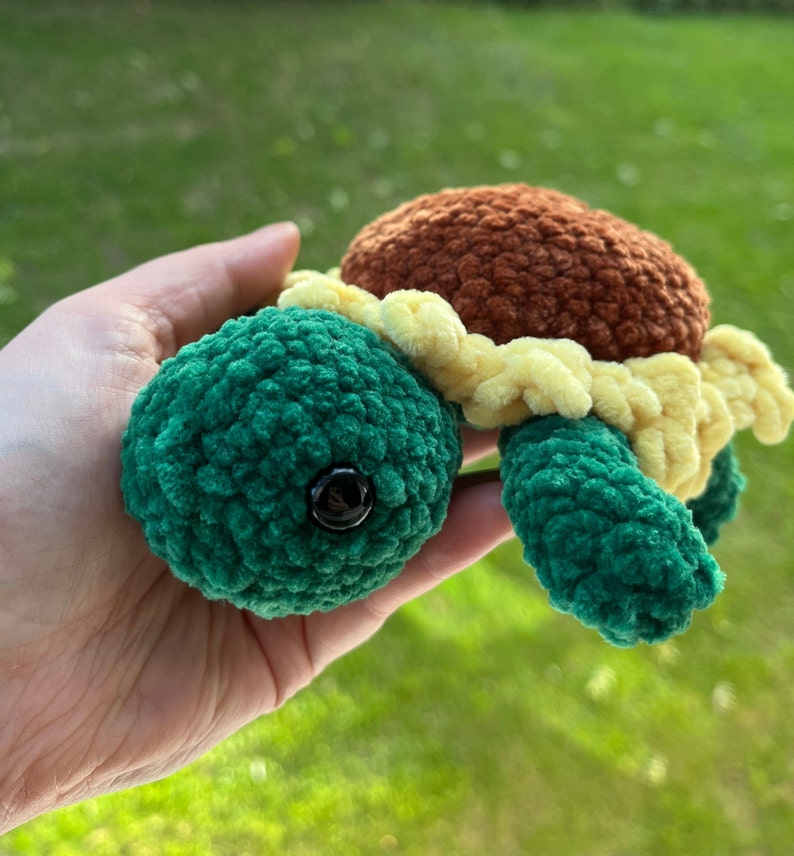 Crochet Turtle Plushie - Etsy