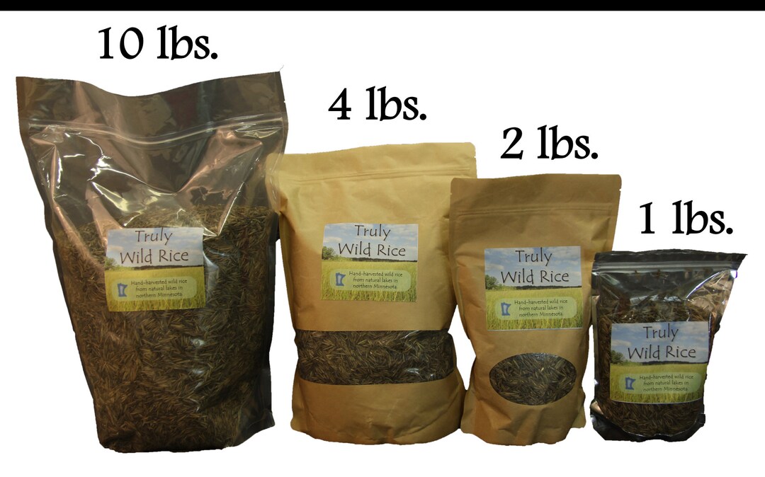 Wild Rice Hand Harvested Natural Minnesota Gluten Free Food Etsy