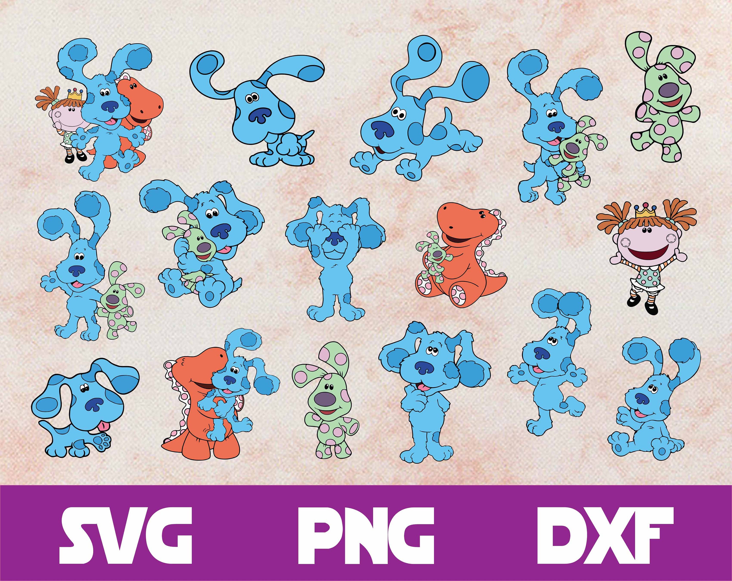 Download Blue's Clues SVG Bundle Blues Clues SVG Dog Blue svg | Etsy