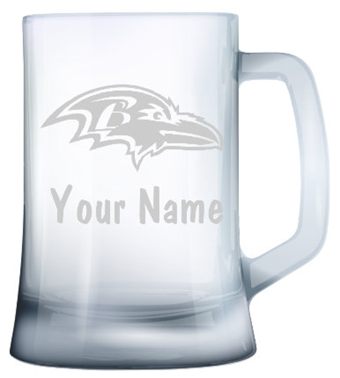Etched Beer Mugs personalizado NFL Football Team Baltimore | Etsy