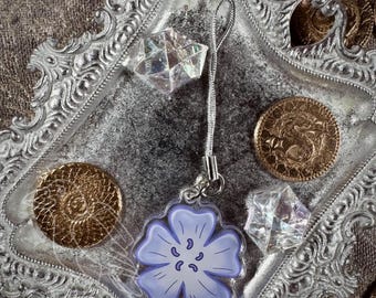 Frieren Moon Weed Flower Acrylic Phone Charm 1.5”