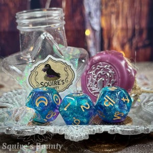 Dés divinatoires d'astrologie bouteille de potion étoilée - Gioiello