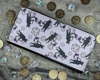 Tentacle Kitten Zip Around Long Wallet