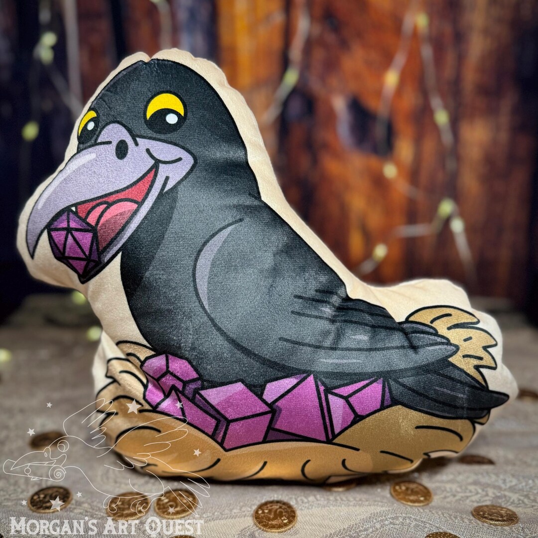 Squire Crow Pillow Plush Cuddle Soft - Etsy