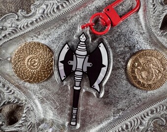 Stark Axe Acrylic Keychain Charm 2.5”