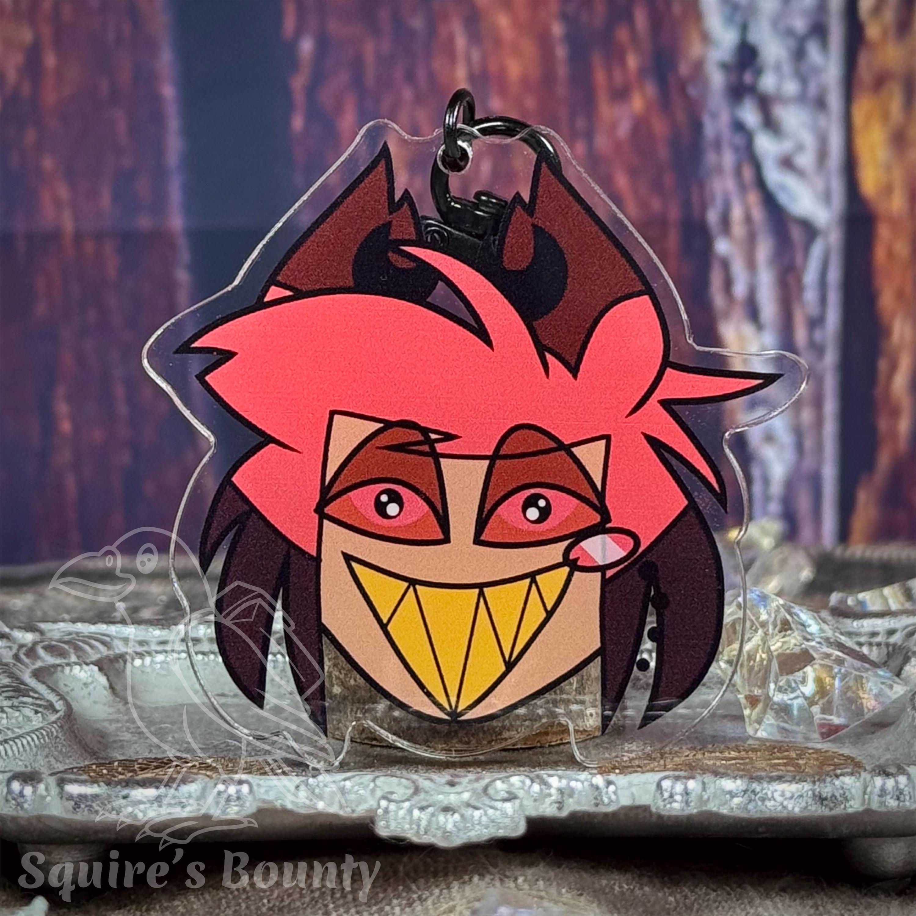 Alastor Hazbin Hotel Acrylic Keychain Charm 2.5” - Etsy