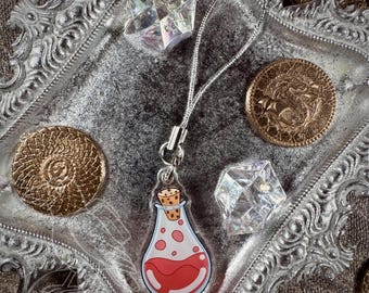 Health Potion Acrylic Phone Charm 1.5”