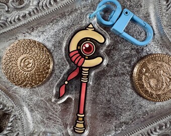 Frieren Staff Acrylic Keychain Charm 2.5”