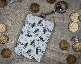 Tentacle Kitten ID Holder Photo Card Holder Keychain