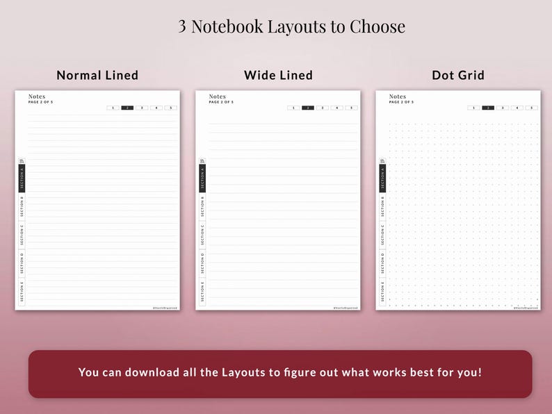 Meeting Notes Template for Supernote A5X, Manta | 150 Meeting Entries ...