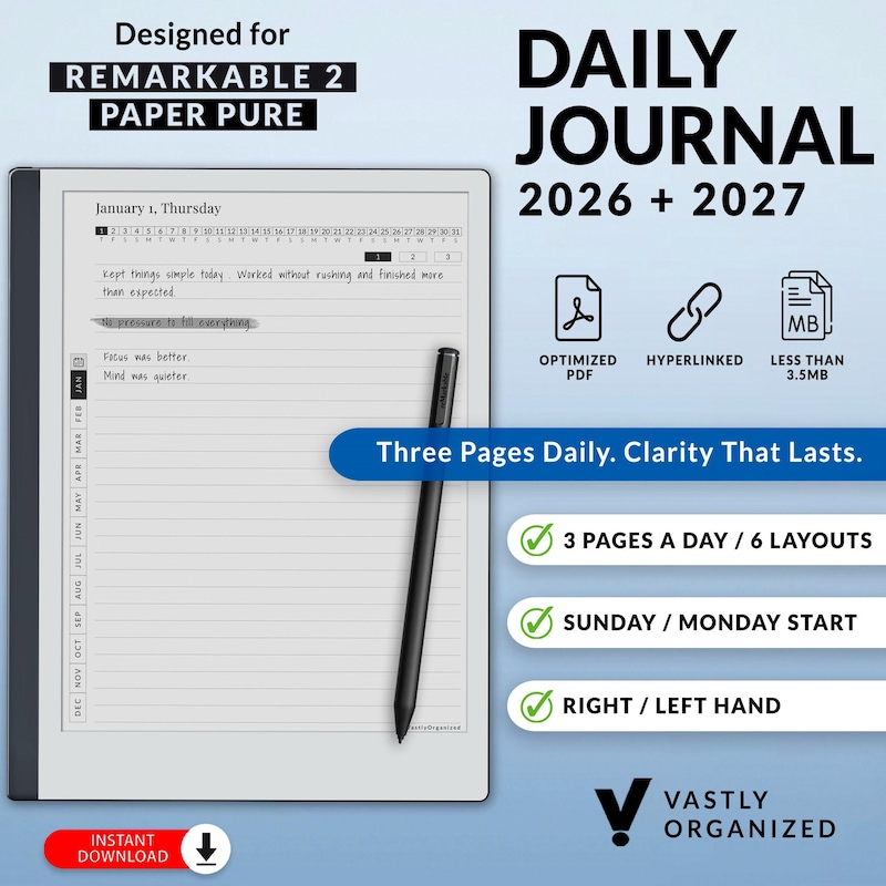 Daily Planner 2026 2027 - Etsy