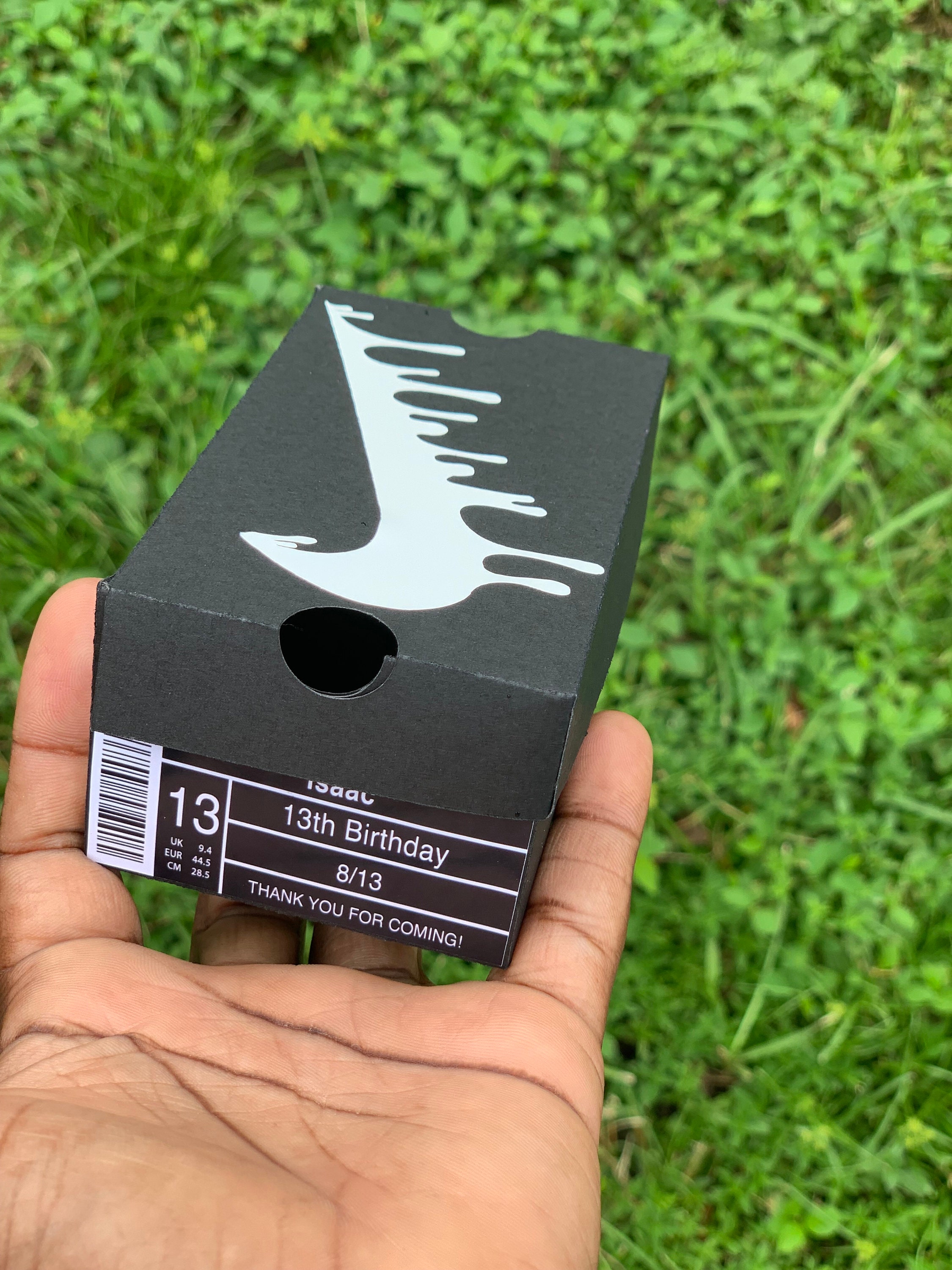 mini nike shoe box