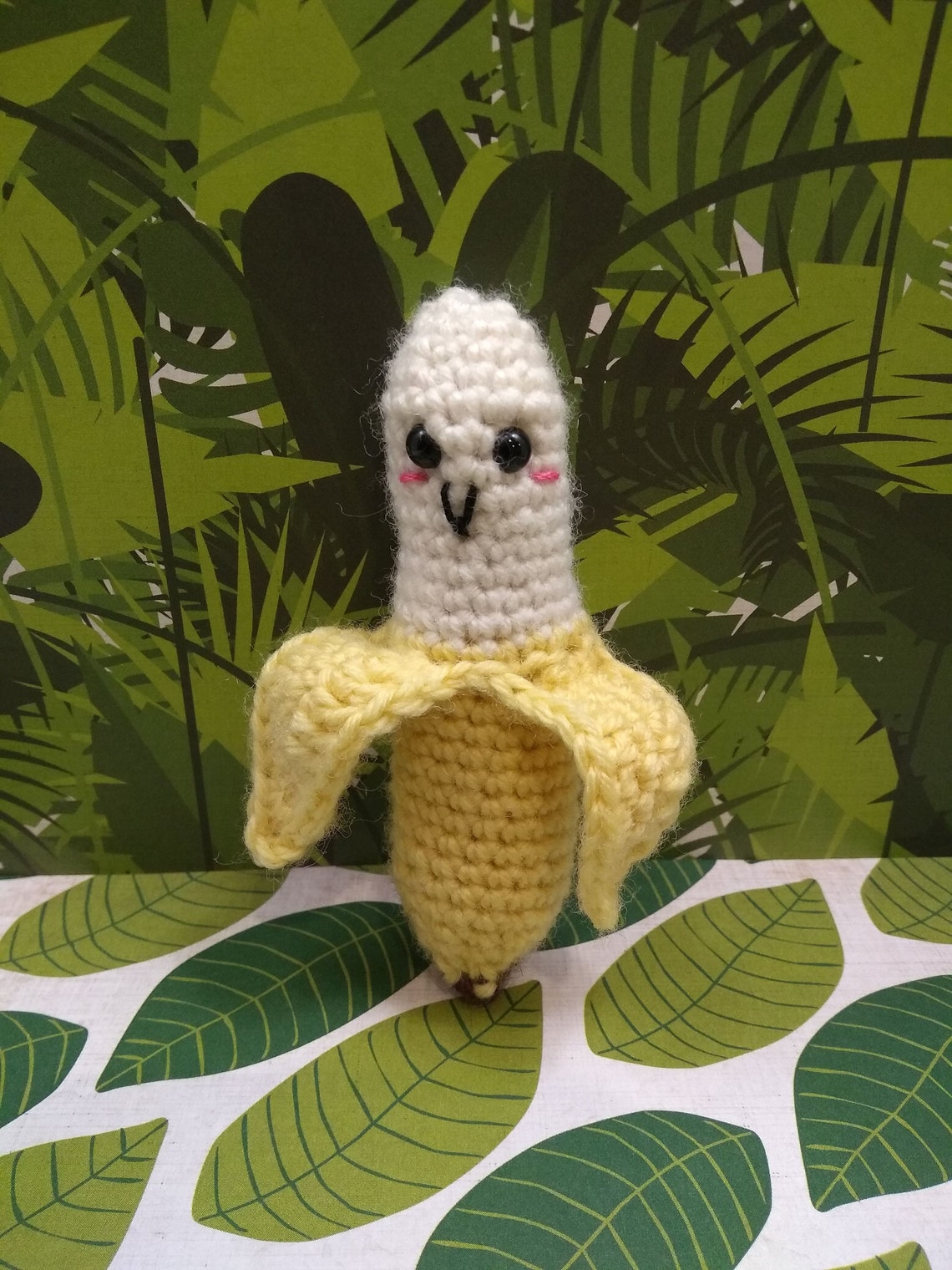 Plush Banana Play Food Stuffed Banana Banana Crochet Etsy