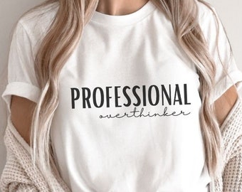 Professionele overdenker Svg, angst Svg, geestelijke gezondheid Svg, gesneden bestanden, digitale download