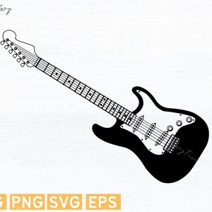 Electric Guitar SVG: Music Cut Files (Digital Download)
