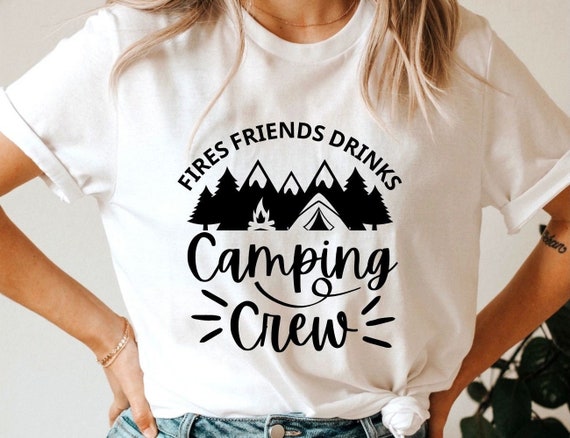 Campfires And Cocktails Tshirt Drinking Camping Trips Campfires And Cocktails Tshirt Drinking Camping Trips
