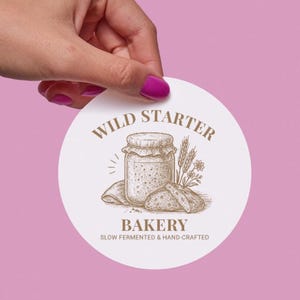 SOURDOUGH BAKERY LOGO Template Bundle – Editable Canva Logos for Artisan Bread Bakers, Cottage Food Brands, Home Bakers & Micro Bakeries