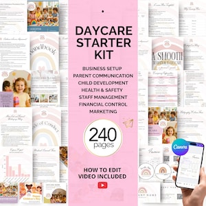 DAYCARE STARTER KIT. Daycare Forms Bundle. Childcare Business Plan. Daycare Start-up Kit Paperwork. Daycare Flyer Template. Daycare Logo