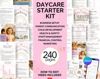DAYCARE STARTER KIT. Daycare Forms Bundle. Childcare Business Plan. Daycare Start-up Kit Paperwork. Daycare Flyer Template. Daycare Logo