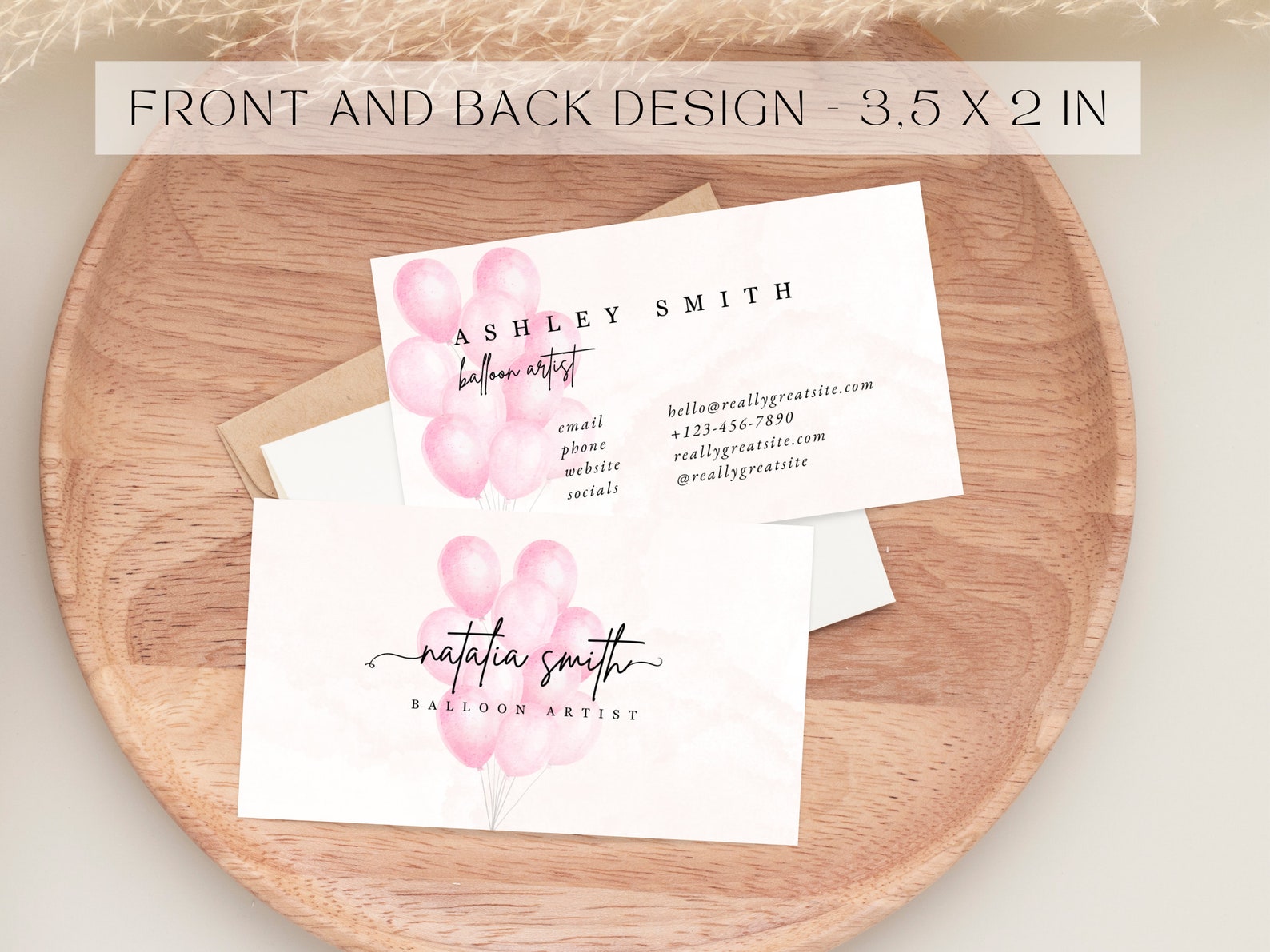 BALLOON ARTIST BUSINESS Cards Balloon Business Cards Etsy