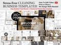 CLEANING SERVICE BUNDLE, Cleaning Service Agreement, Cleaning Service Intake Form, Cleaning Company Business Cards, Cleaning Business Bundle