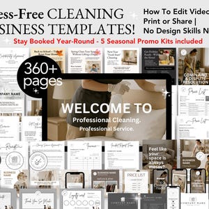 REINIGUNGSSERVICE-VEREINBARUNG, Reinigungsservice-Intake-Formular, Visitenkarten für Reinigungsunternehmen, Reinigung Business Bundle