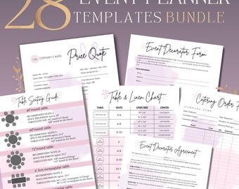 Gala & Fundraiser Event Planner Kit – Editable Canva Forms for Charity Balls, Auctions, Non-Profit Dinners | Budget, Timeline, Sponsor Docs