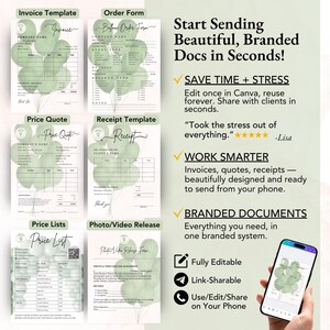 Complete balloon business bundle with client forms, social media templates, and cohesive branding for new business owners.