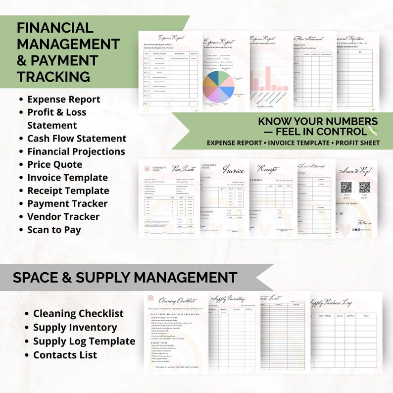 Daycare financial templates for tracking expenses, invoices, payroll, and cash flow in editable format.
