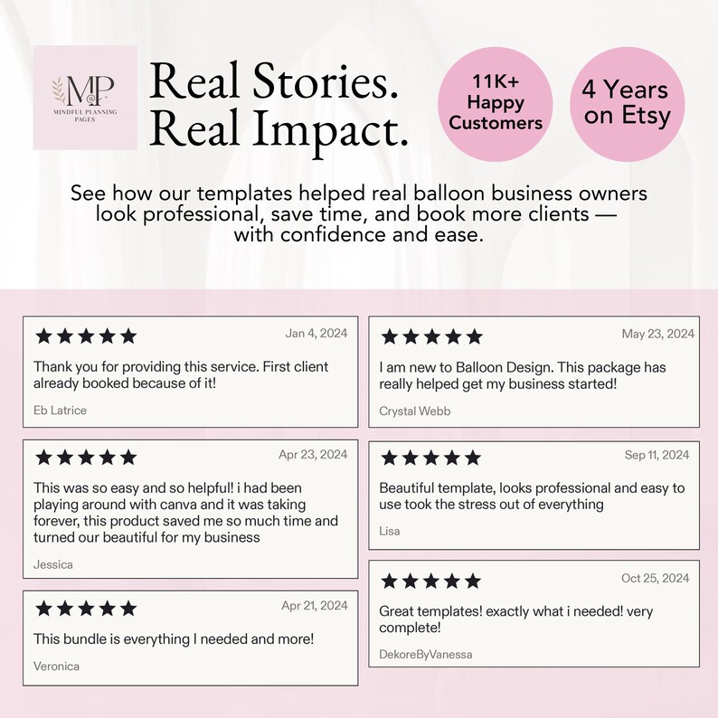 Complete balloon business bundle with editable Canva templates for balloon pricing, welcome packet, order forms, client intake, social media posts, flyers, invoices, and marketing materials—perfect for balloon decorators, party stylists, and event planners to streamline and grow their balloon business.