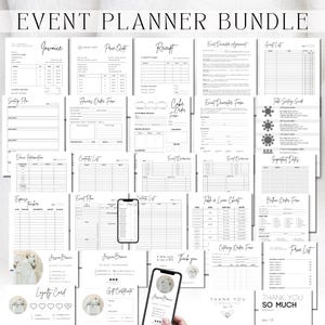 Wedding & Event Planning Kit – Editable Canva Forms, Vendor Checklist, Budget Sheet and Seating Charts for Planners and Day-Of Coordinators