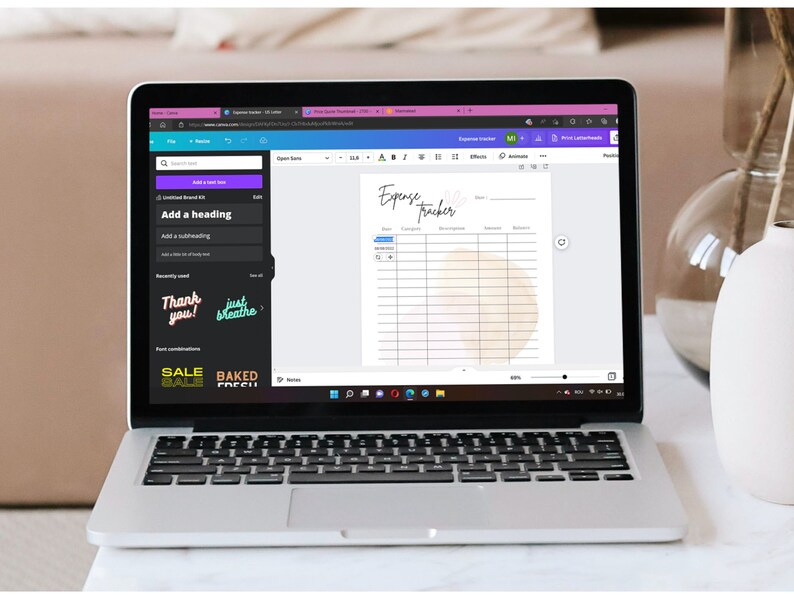 The expense tracker is editable so personalization to suit your needs is possible. This budget tracker will help you keep track of where your money goes