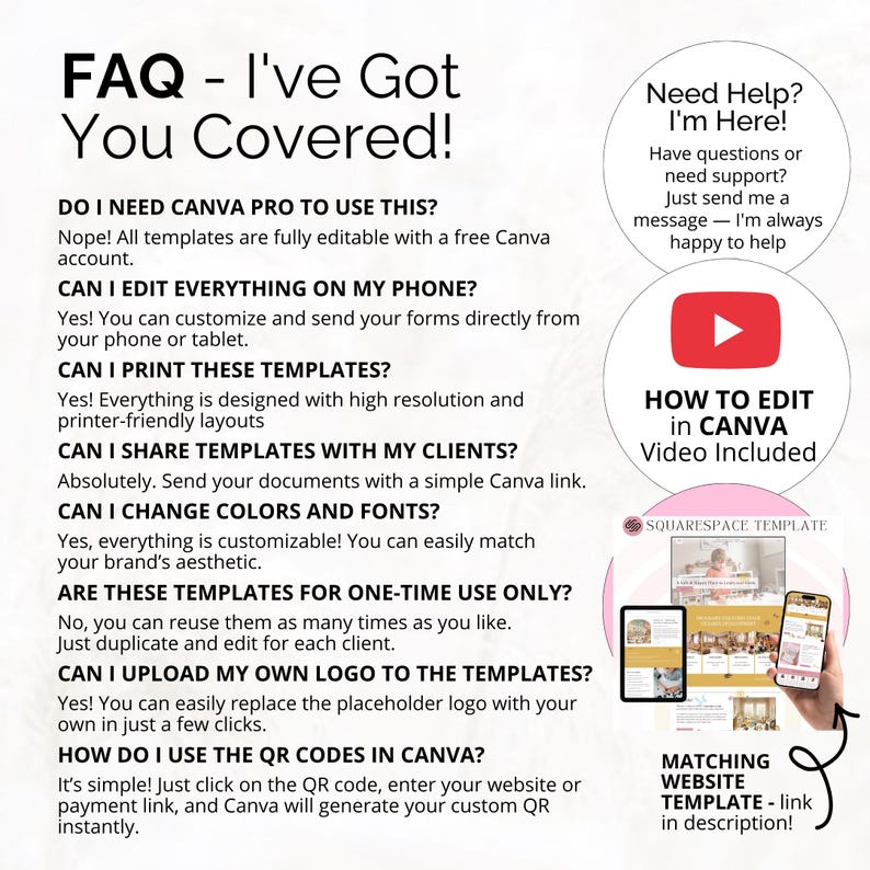 Editable daycare marketing bundle with business cards, Instagram posts, flyers, and logo templates.
