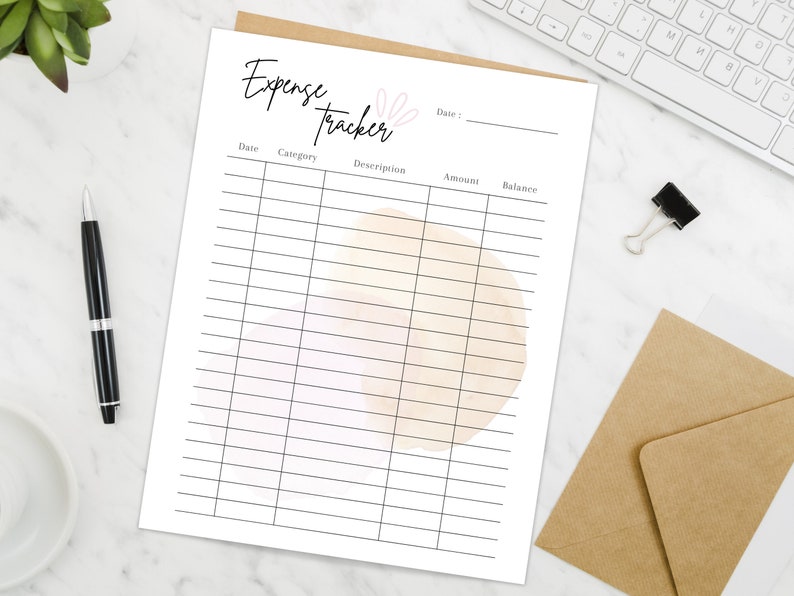 The expense tracker is editable so personalization to suit your needs is possible. This budget tracker will help you keep track of where your money goes