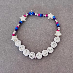 tate mcrae inspired handmade beaded bracelet