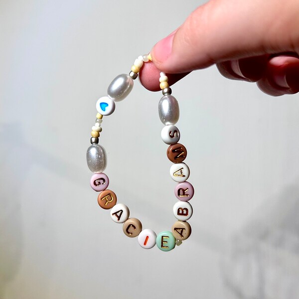 gracie abrams inspired handmade beaded bracelet