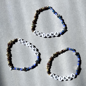 Ariana grande inspired handmade beaded bracelet