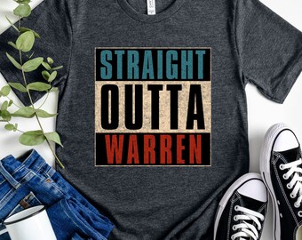 Straight Outta Warren Michigan T-shirt, Hometown Pride Tee