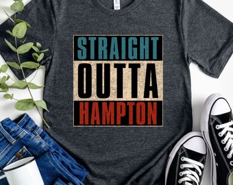 Straight Outta Hampton Shirt, Virginia Hometown Pride