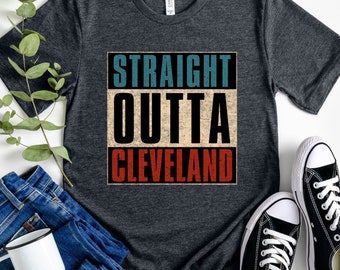 Straight Outta Cleveland Shirt, Hometown Pride Tee