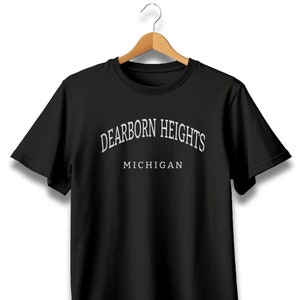 Dearborn Heights Michigan T-Shirt, Unisex Crew Neck